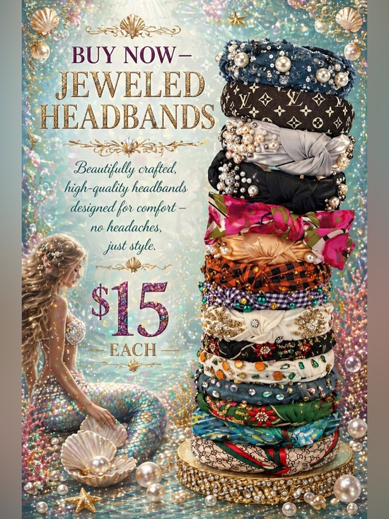 Accessories - Embellished Headbands pick one ☝🏽